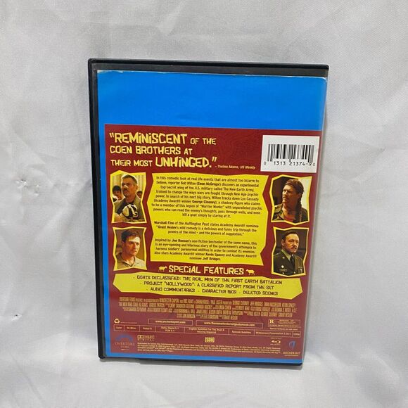 The Men Who Stare At Goats Blu Ray Rated R With Tall Case George Clooney - Picture 3 of 9